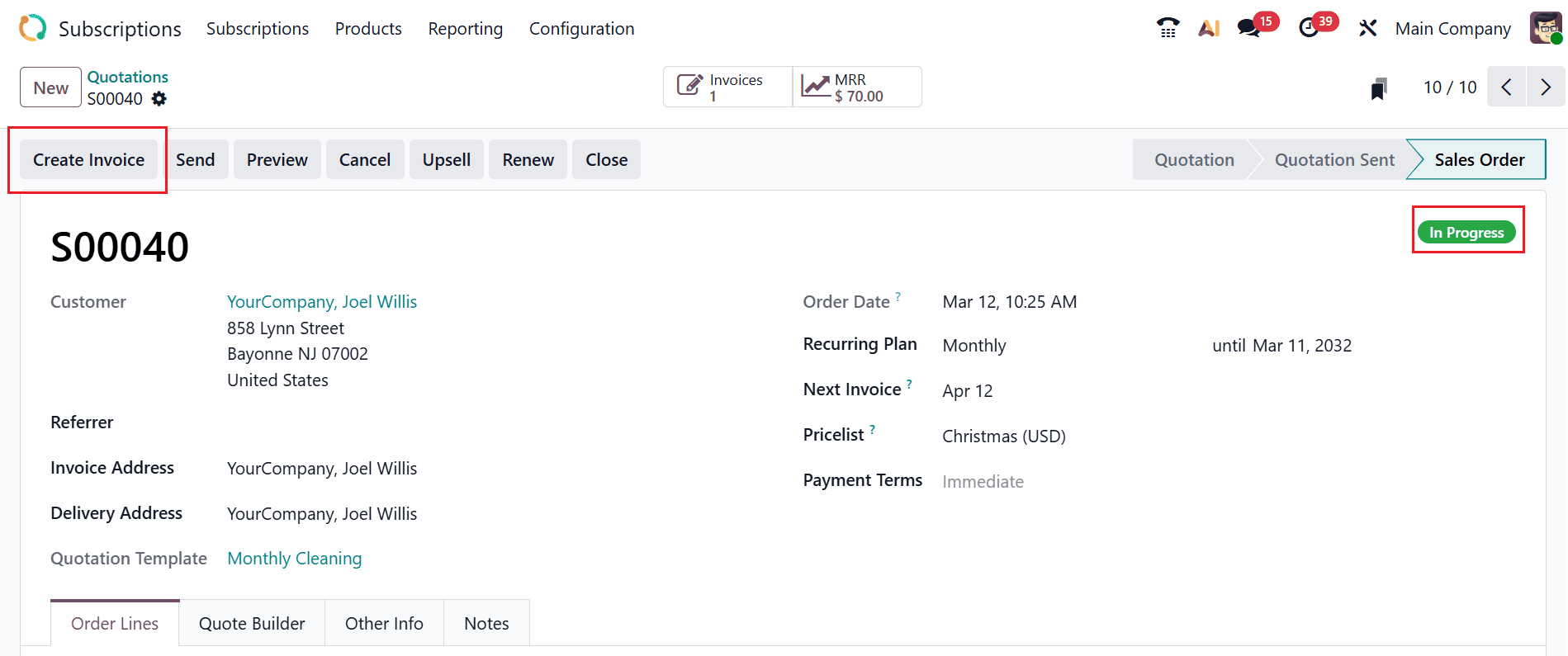 How to manage Subscription Renewals in Odoo 19-cybrosys