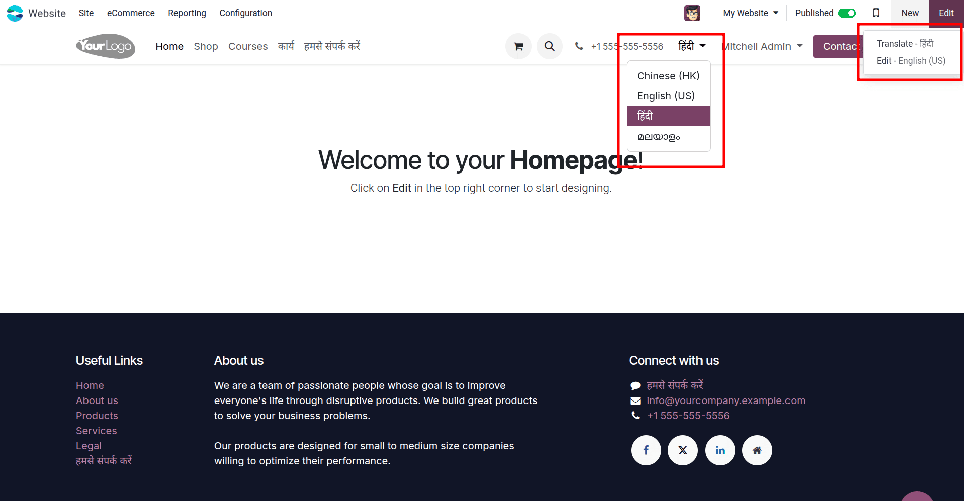 How to Manage the Language of a Website in Odoo 18-cybrosys