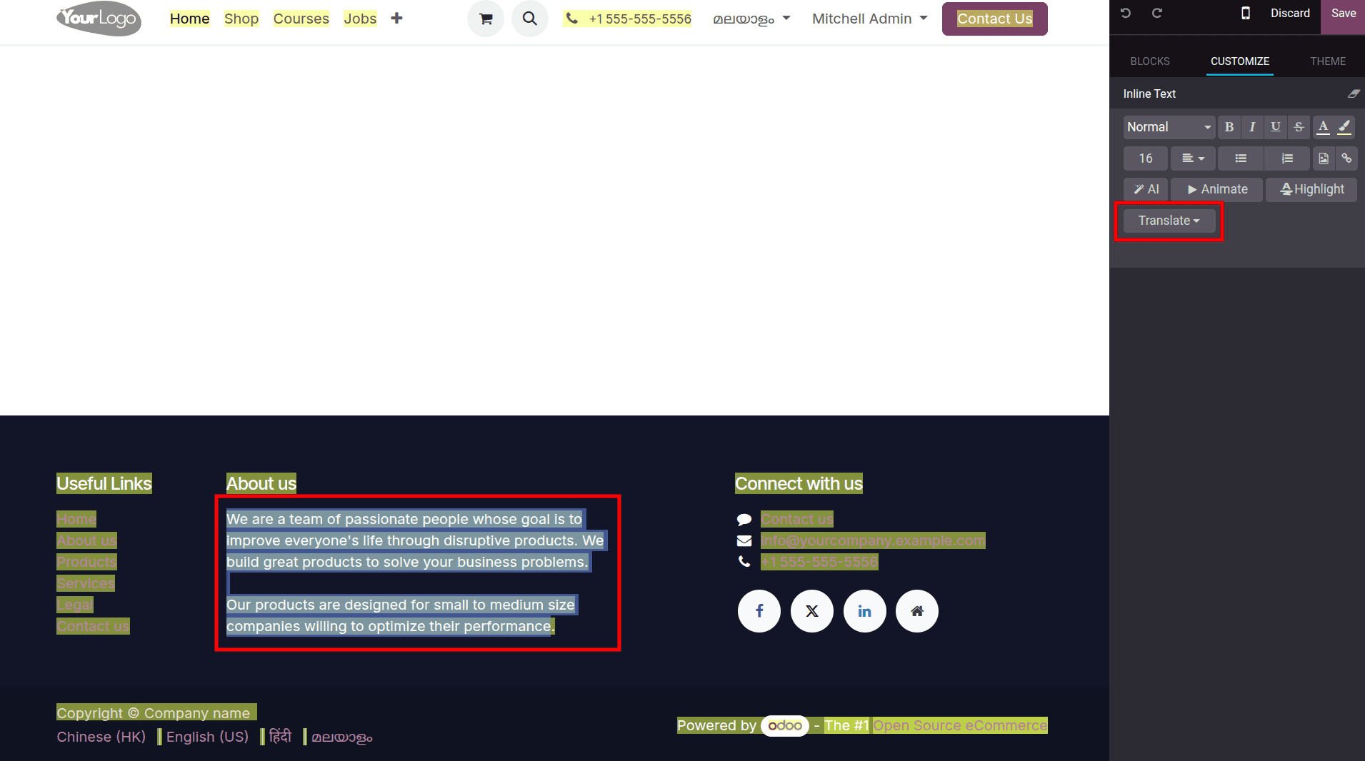 How to Manage the Language of a Website in Odoo 18-cybrosys