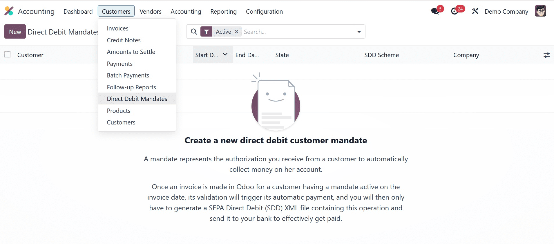 How to Manage the Payment of Bills Using European SEPA in Odoo 17 Accounting-cybrosys