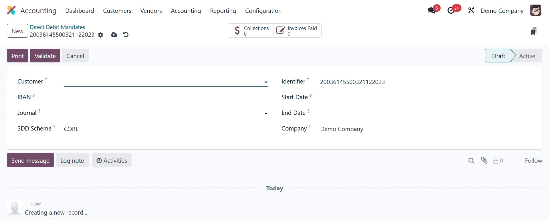 How to Manage the Payment of Bills Using European SEPA in Odoo 17 Accounting-cybrosys