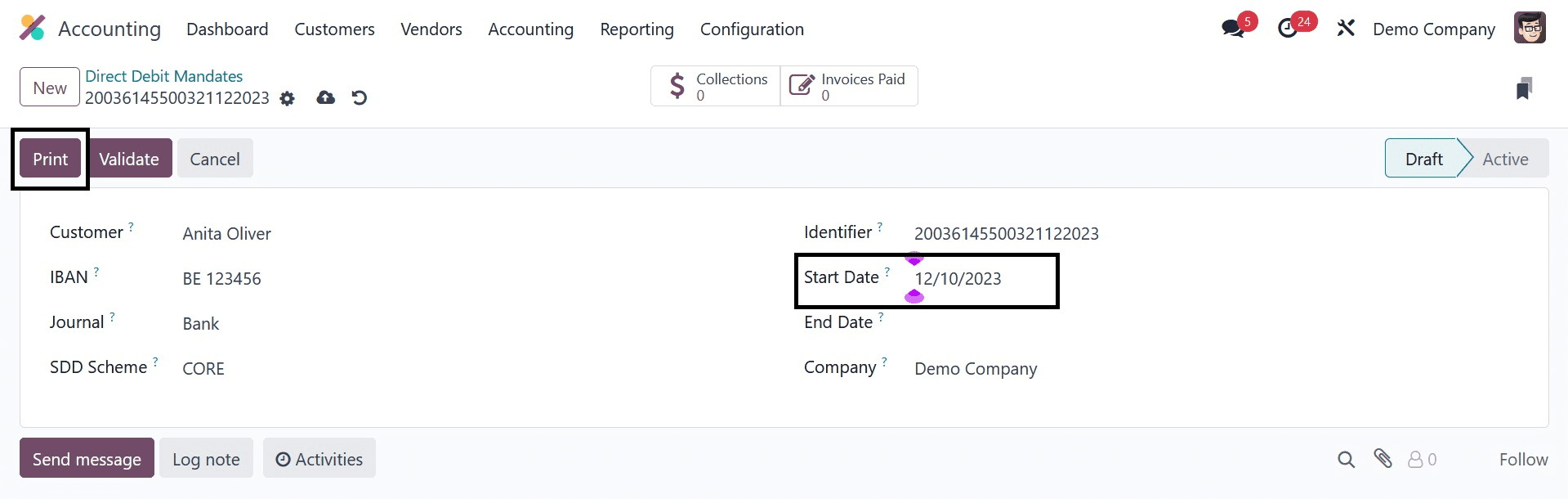 How to Manage the Payment of Bills Using European SEPA in Odoo 17 Accounting-cybrosys