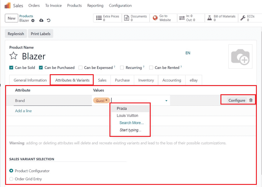 How to Manage the Product Variants Using the Odoo 17 Sales App-cybrosys