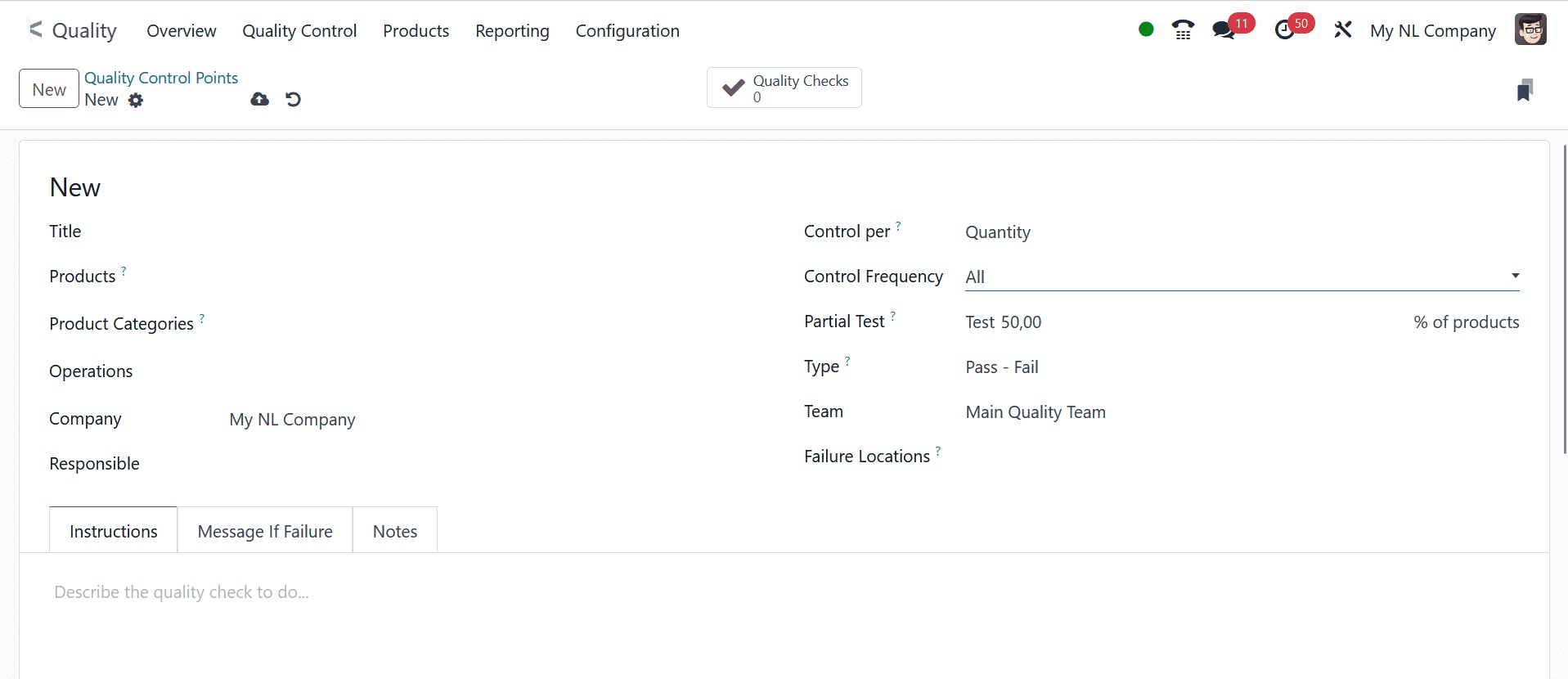 How to Manage Types of Quality Checks in Odoo 17 Quality App-cybrosys