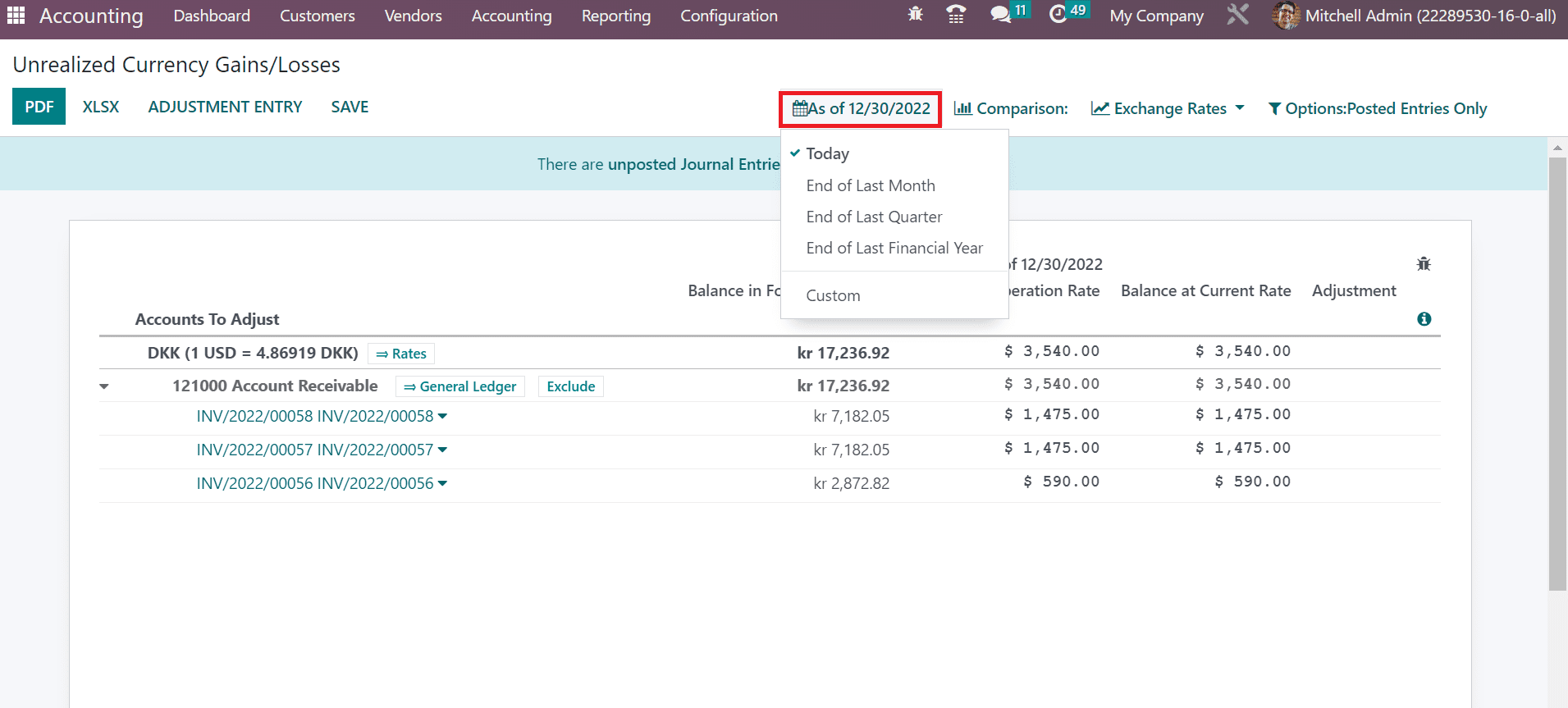 How to Manage Unrealized Currency Gain/Losses in Odoo 16 Accounting-cybrosys