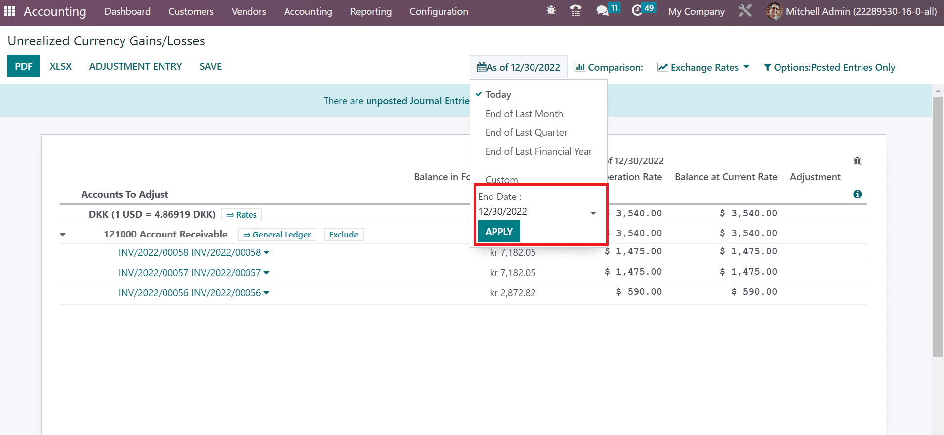 How to Manage Unrealized Currency Gain/Losses in Odoo 16 Accounting-cybrosys