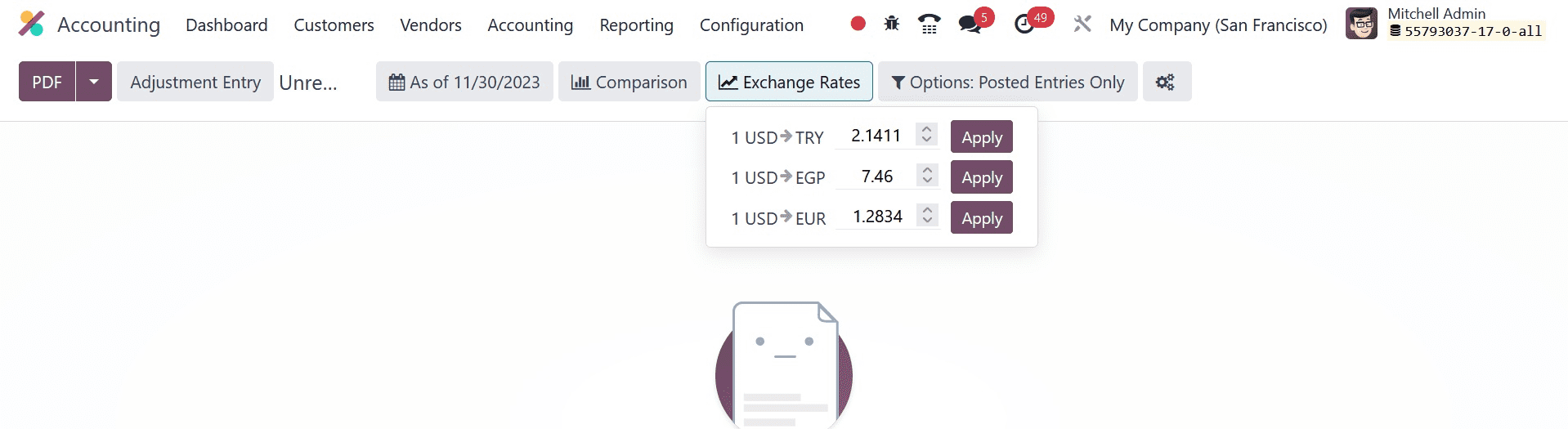 How to Manage Unrealized Loss or Gain in Odoo 17 Accounting-cybrosys