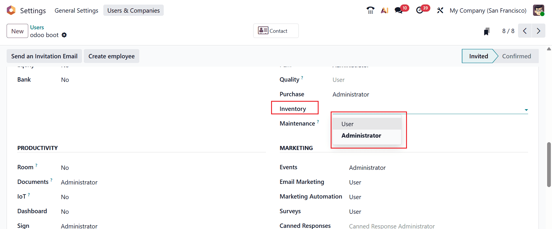 How to Manage User Access Rights in Odoo 19 Inventory Module-cybrosys