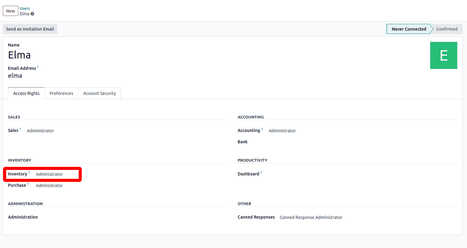 How to Manage User Rights in Odoo 18 Inventory-cybrosys