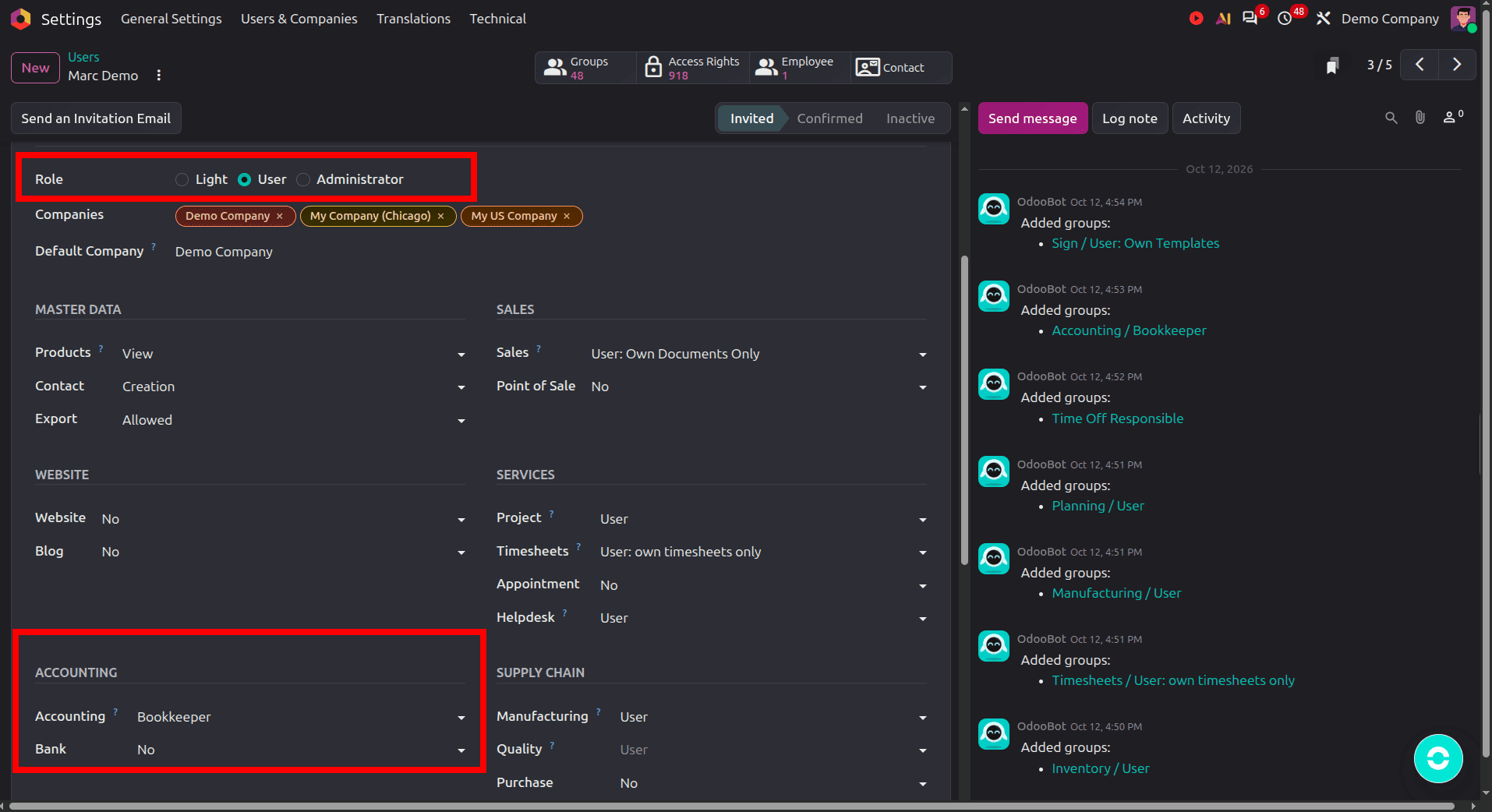 How to Manage User Roles and Permissions in Odoo 20 Accounting-cybrosys