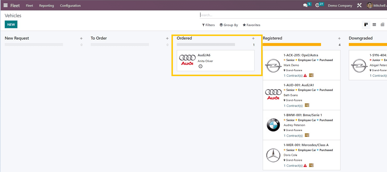 How to Manage Vehicles Using the Odoo 16 Fleet Management App-cybrosys