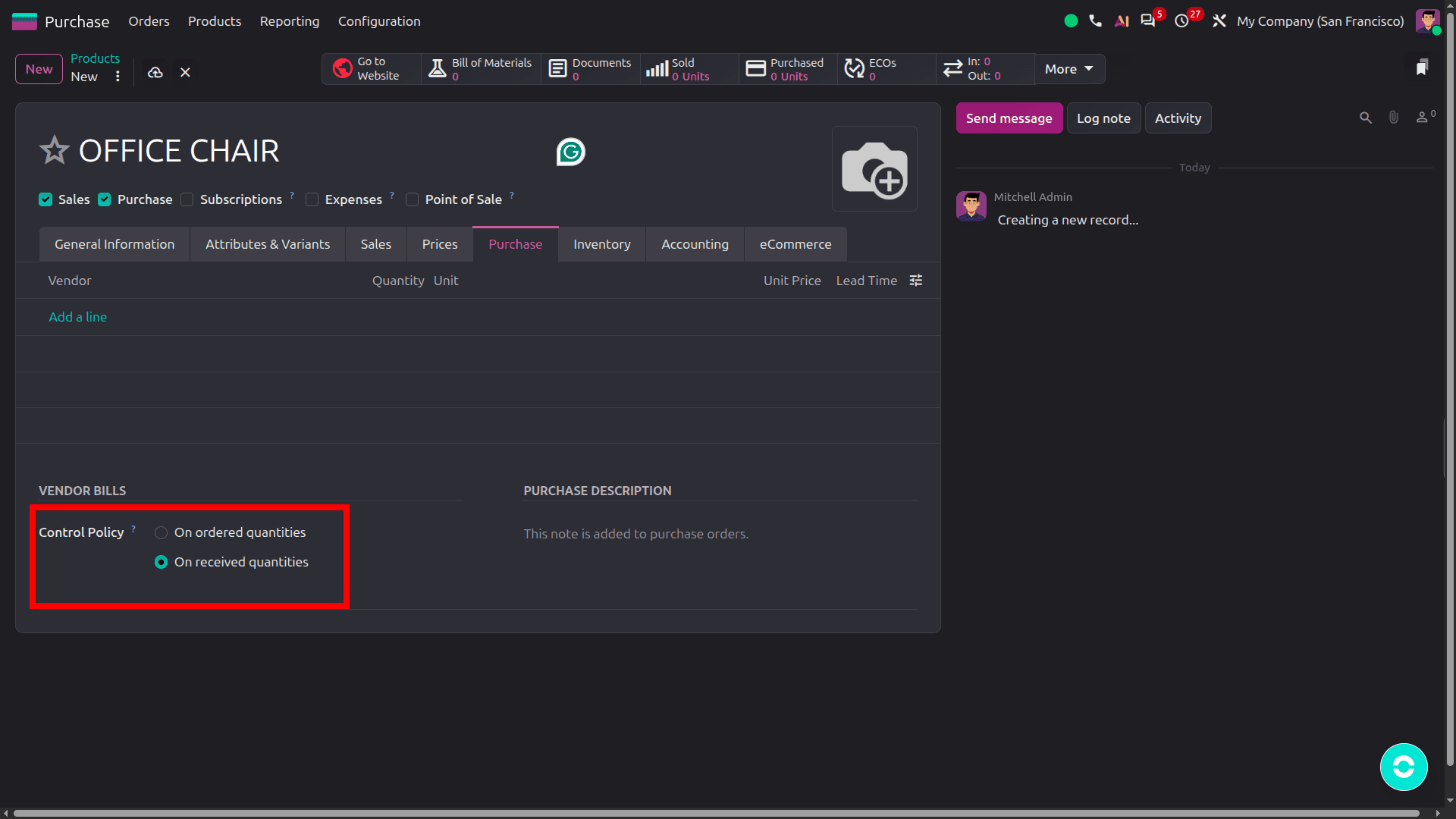 How to Manage Vendor Bills Using 3-Way Matching (Release to Pay) in Odoo 20-cybrosys