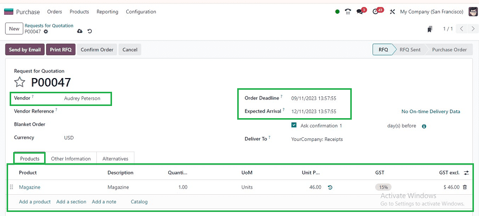 How to Manage Vendor On-time Delivery in Odoo 17-cybrosys