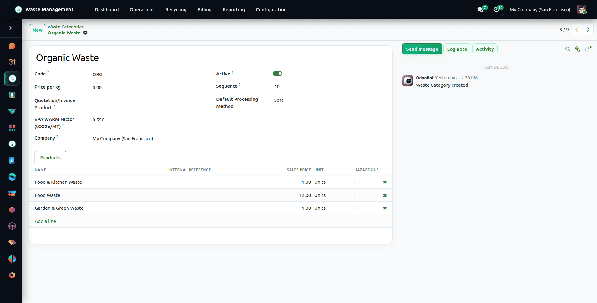 How to Manage Waste Efficiently in Odoo 19 with Waste Management ERP-cybrosys