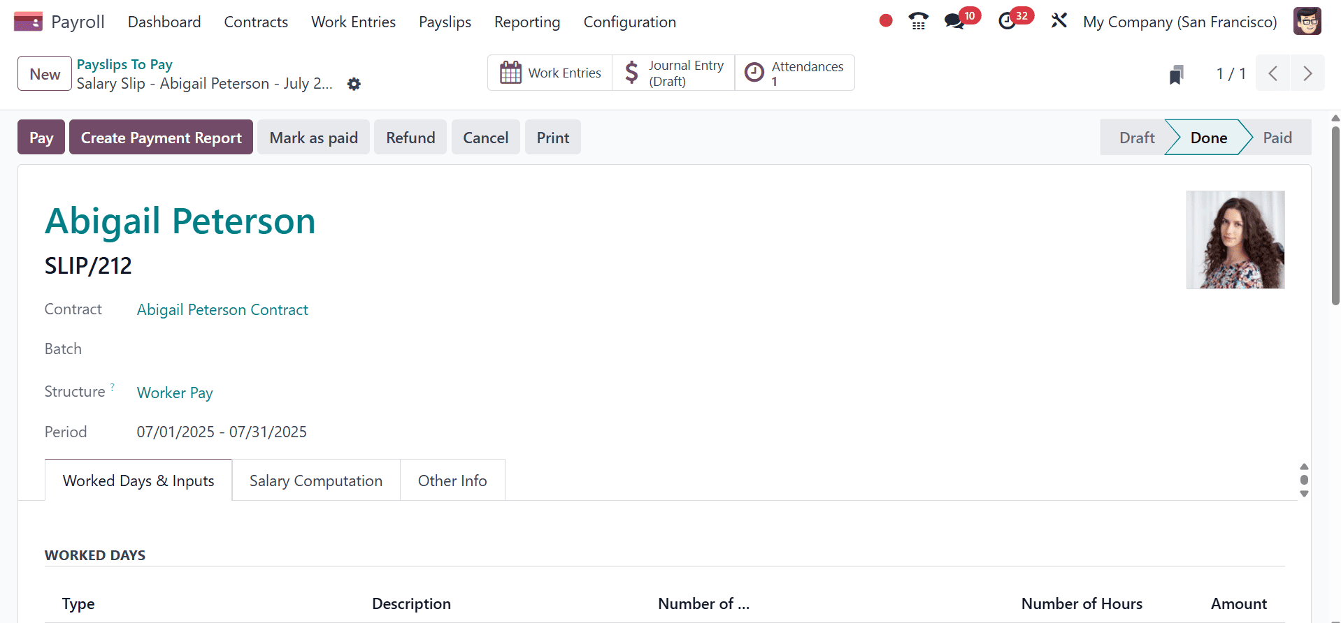 How to Manage Work Entries in Odoo 18-cybrosys