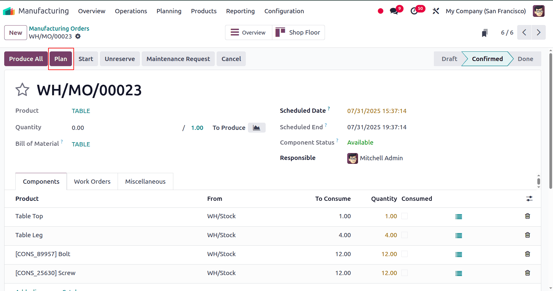 How to Manage Work Orders with Odoo 18 Manufacturing-cybrosys