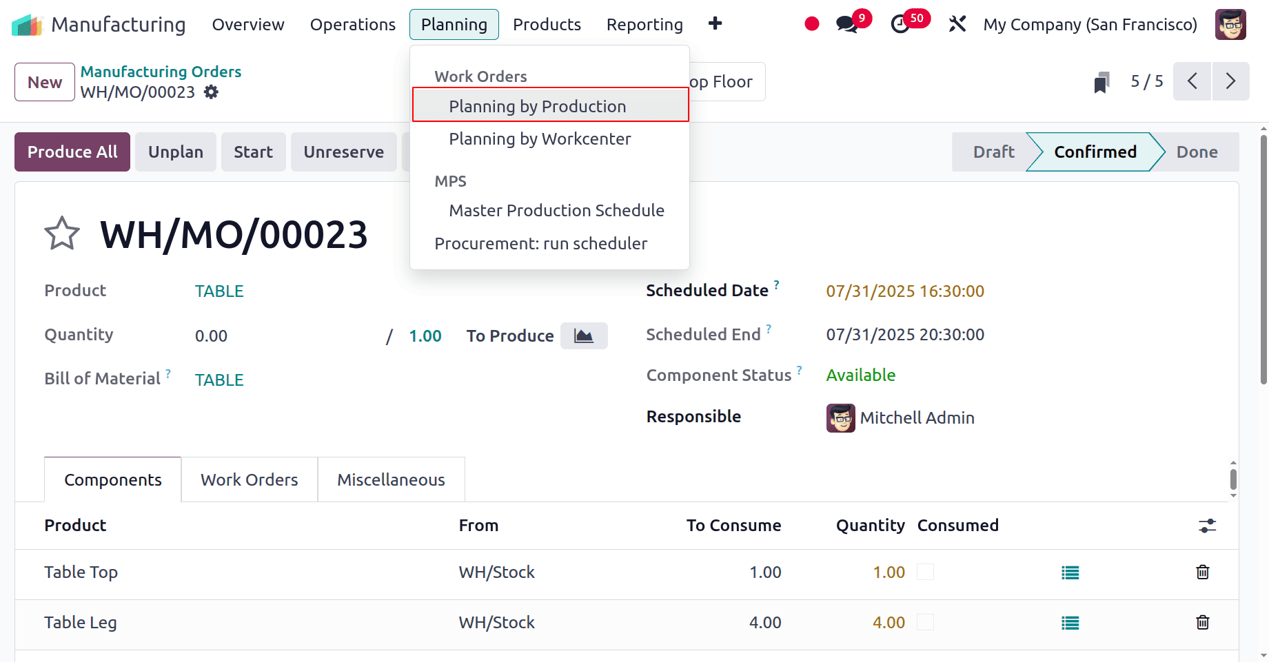 How to Manage Work Orders with Odoo 18 Manufacturing-cybrosys