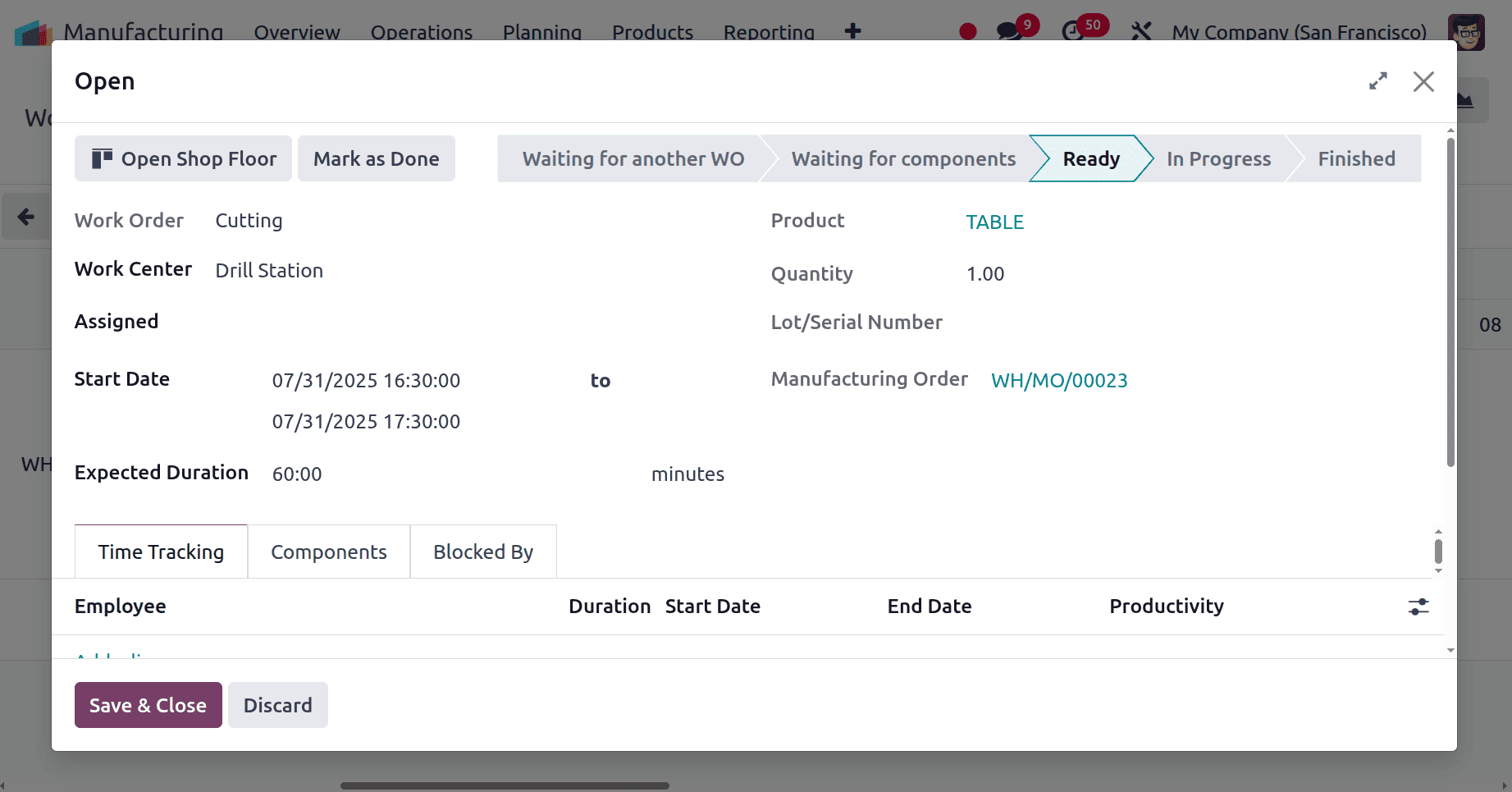 How to Manage Work Orders with Odoo 18 Manufacturing-cybrosys