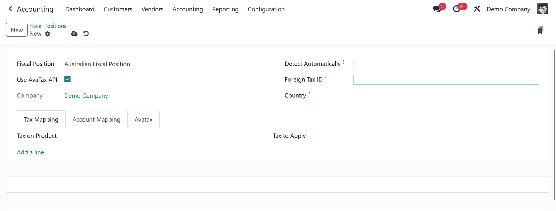 How to Map Taxes & Accounts Using Fiscal Position in Odoo 17 Accounting-cybrosys