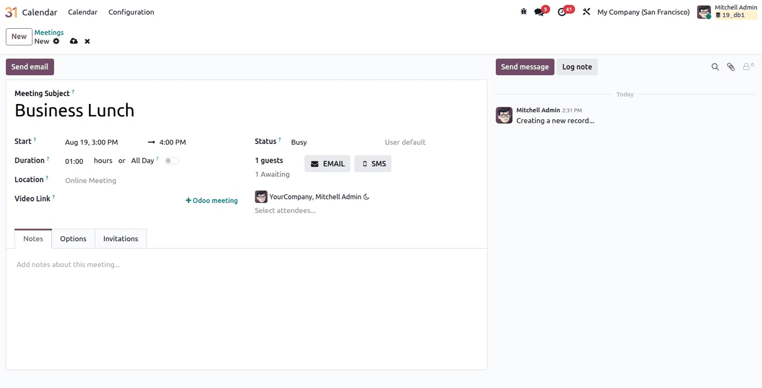 How to Master the Calendar Module in Odoo 19-cybrosys