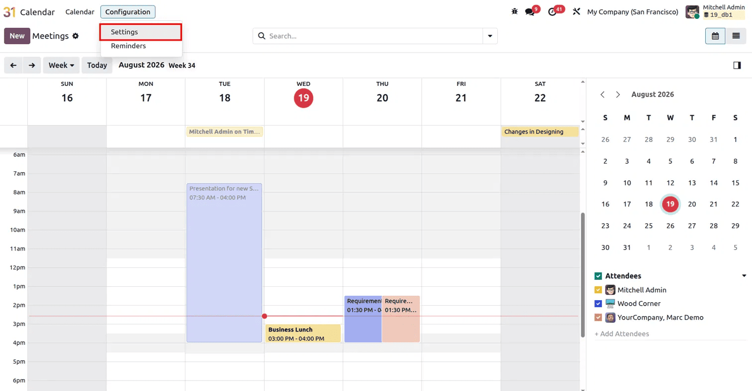 How to Master the Calendar Module in Odoo 19-cybrosys