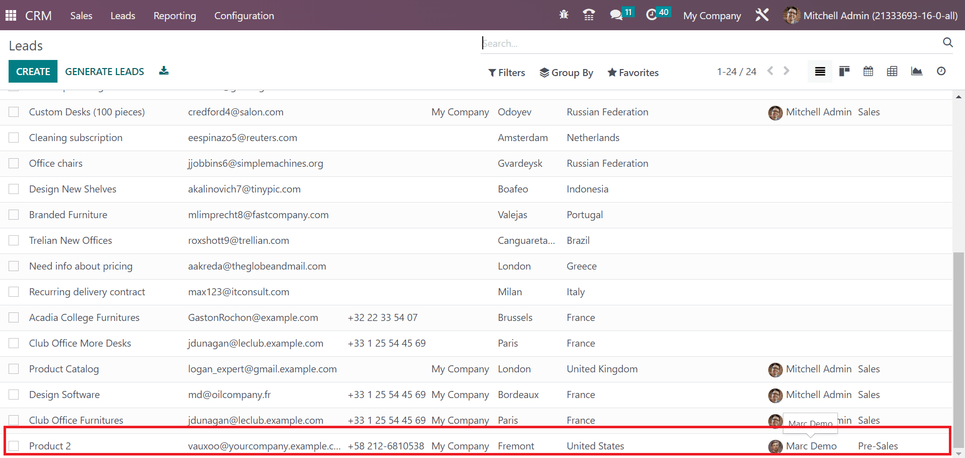 How to Merge Multiple Leads/Opportunity in Odoo 16 CRMcybrosys