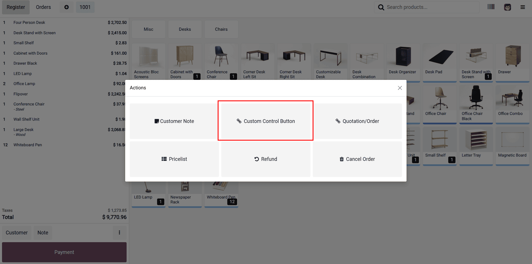 How to Modify Or Create Components Control Buttons in Pos Odoo 19-cybrosys