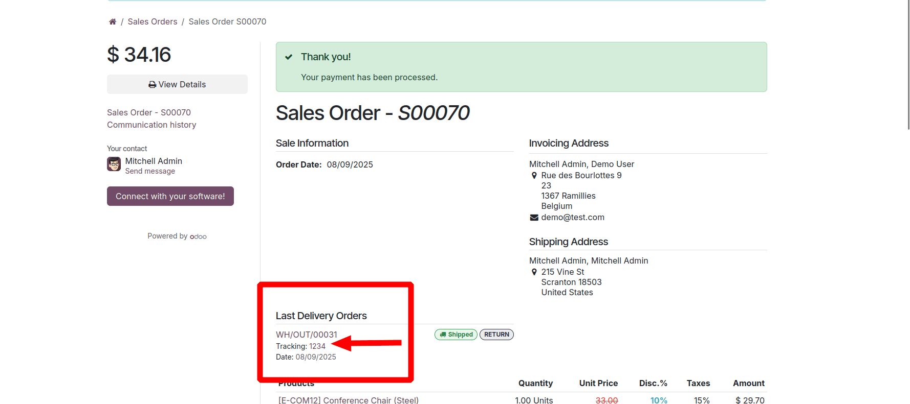 How to Monitor and Track Orders on Your Odoo 18 Website-cybrosys