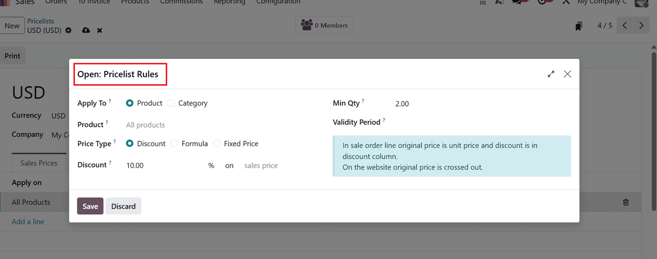 How to Monitor Profit Margins in Odoo 19 Sales Orders-cybrosys