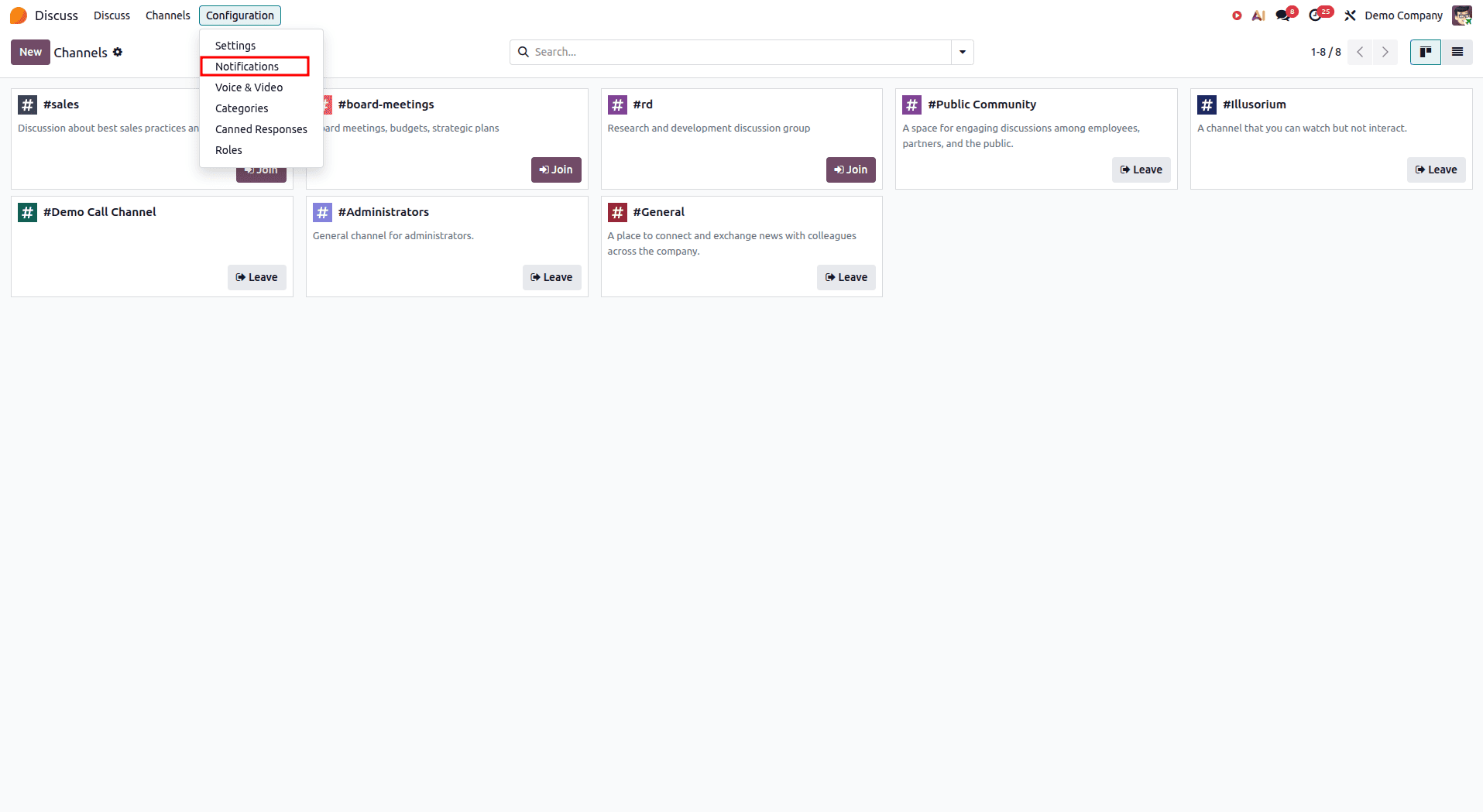 How to Mute Channels and Customize Notifications in Odoo 19 Discuss-cybrosys