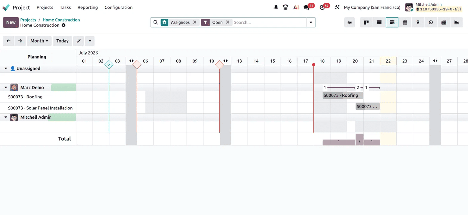 How to Navigate Project and Task Views in Odoo 19-cybrosys