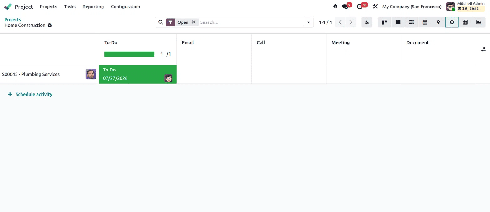 How to Navigate Project and Task Views in Odoo 19-cybrosys