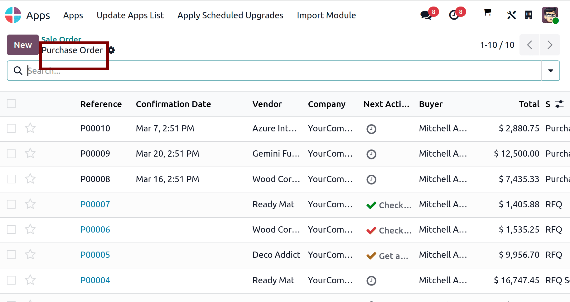 How to Open a Drop-Down from the System Tray in Odoo 19-cybrosys