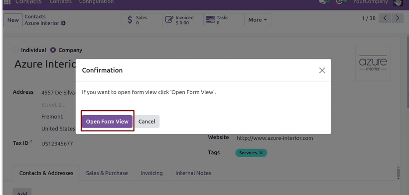 How To Open The Form View Of Many2many Clicking Tag In Odoo 19-cybrosys