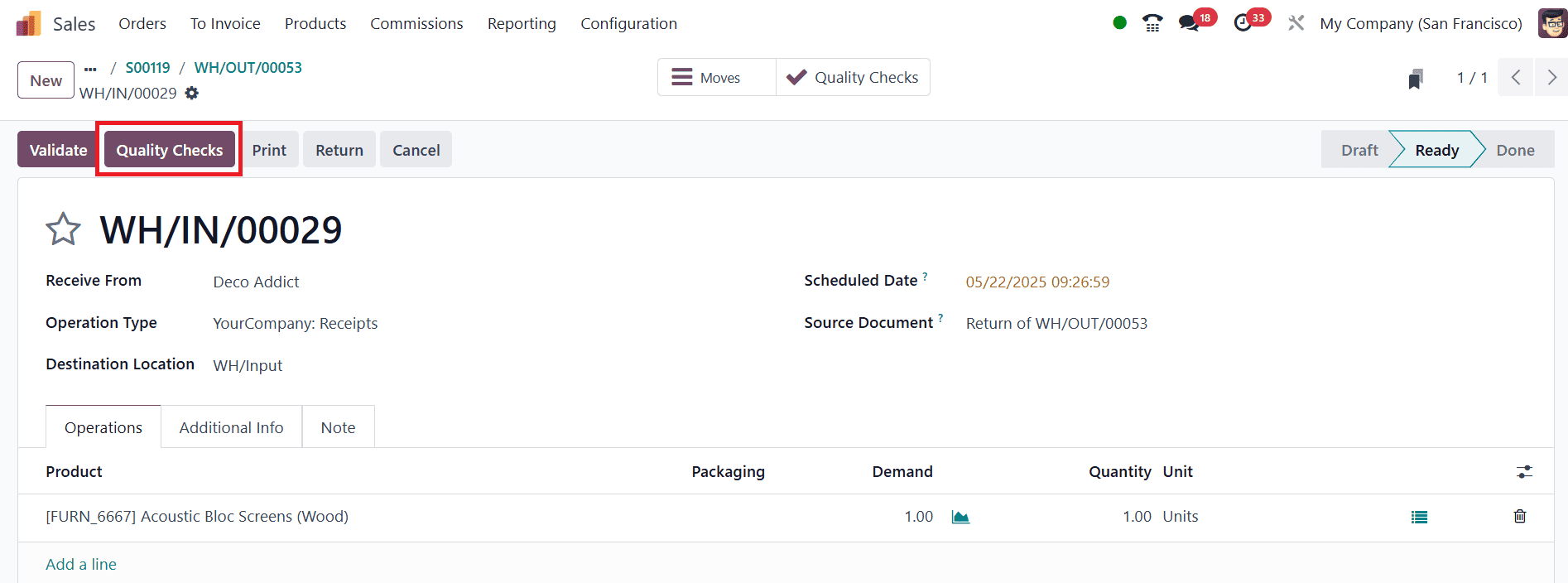 How to Optimize Transfer Operations with Quality Control in Odoo 18-cybrosys