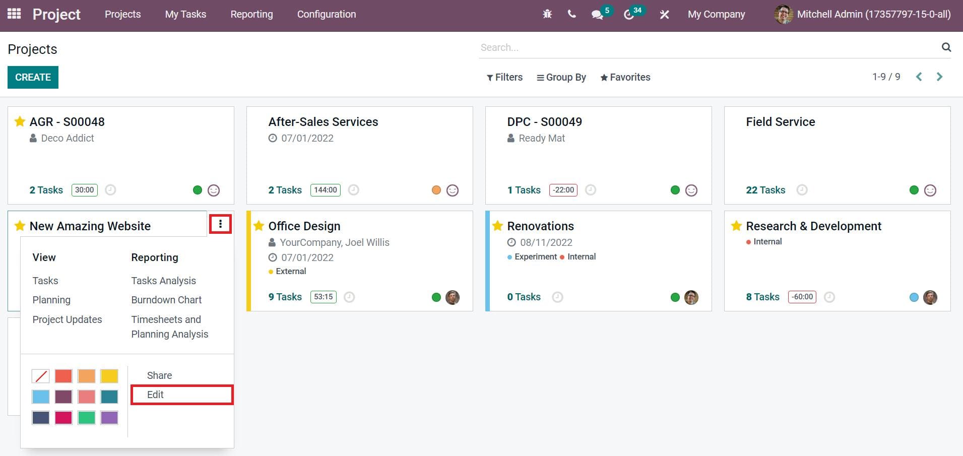 how-to-organize-projects-perfectly-with-the-odoo-15-database-cybrosys