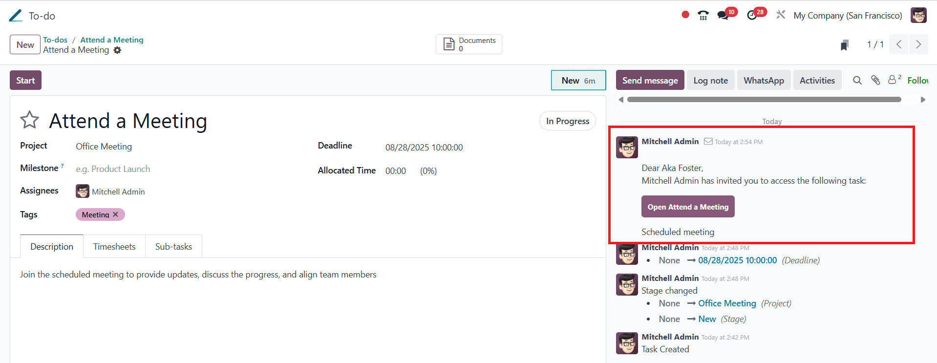 How to Organize Tasks with the Odoo 18 To-Do Module-cybrosys