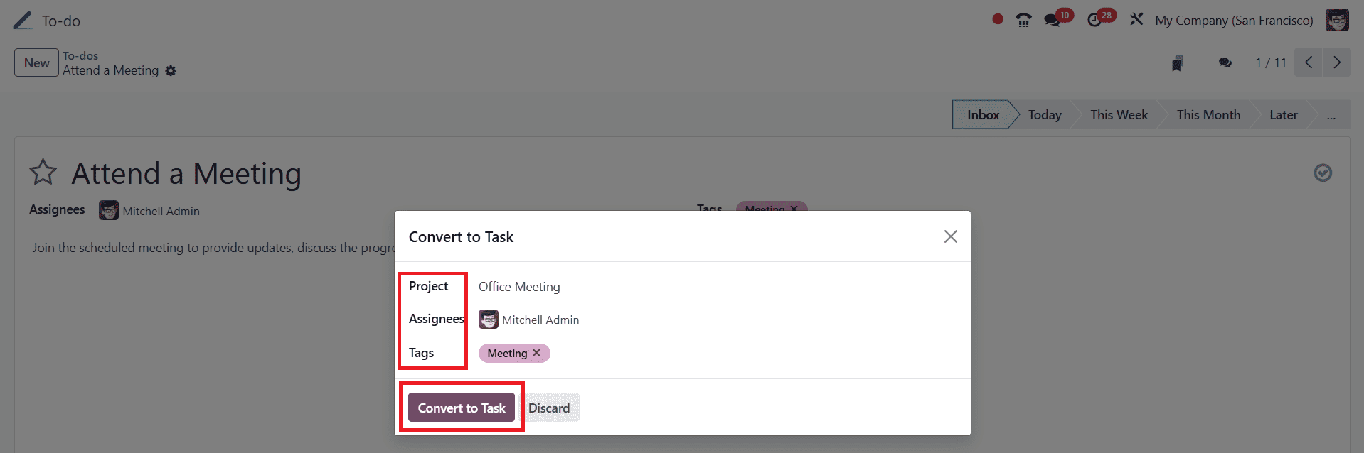 How to Organize Tasks with the Odoo 18 To-Do Module-cybrosys