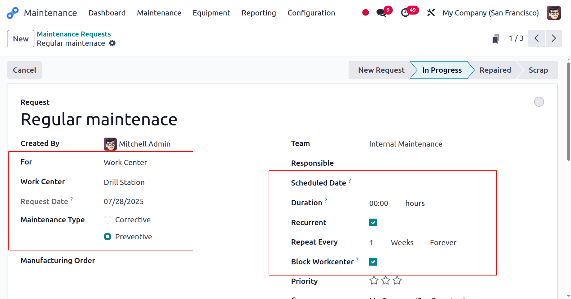How to Perform Preventive Maintenance in Odoo 18-cybrosys