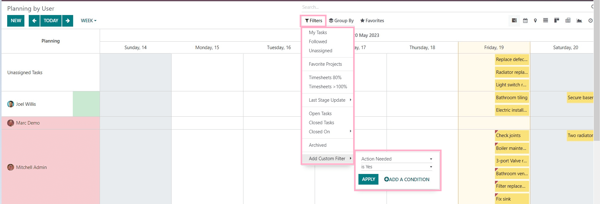 How to Plan a Task in Odoo 16 Field Services-cybrosys