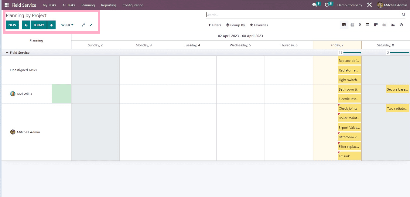 How to Plan a Task in Odoo 16 Field Services-cybrosys