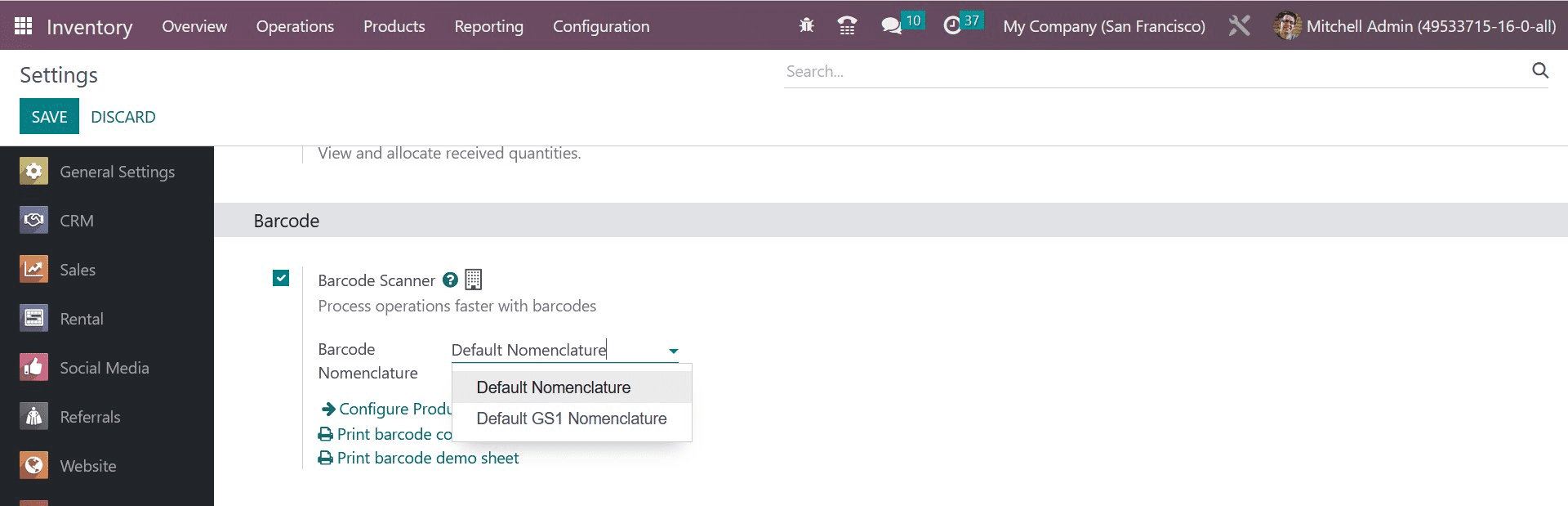 How to Plan & Access  Barcode Naming in Odoo 16 Inventory-cybrosys
