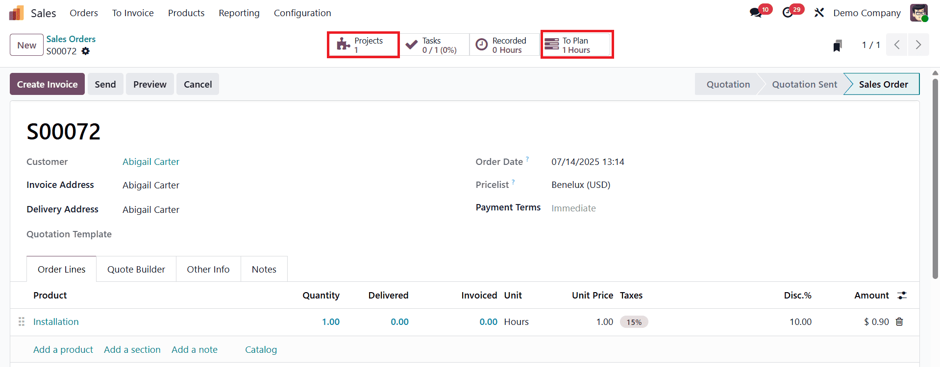How to Plan shifts for a Project in Odoo 18-cybrosys