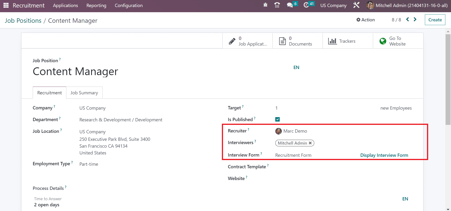 how-to-post-a-new-job-in-us-company-using-odoo-16-recruitment-14-cybrosys