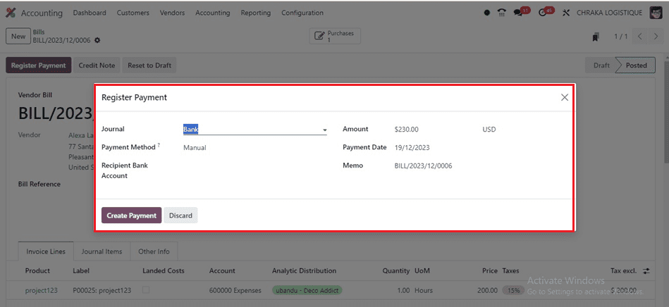 How to Predict Vendor Bill Products in Odoo 17 Accounting-cybrosys