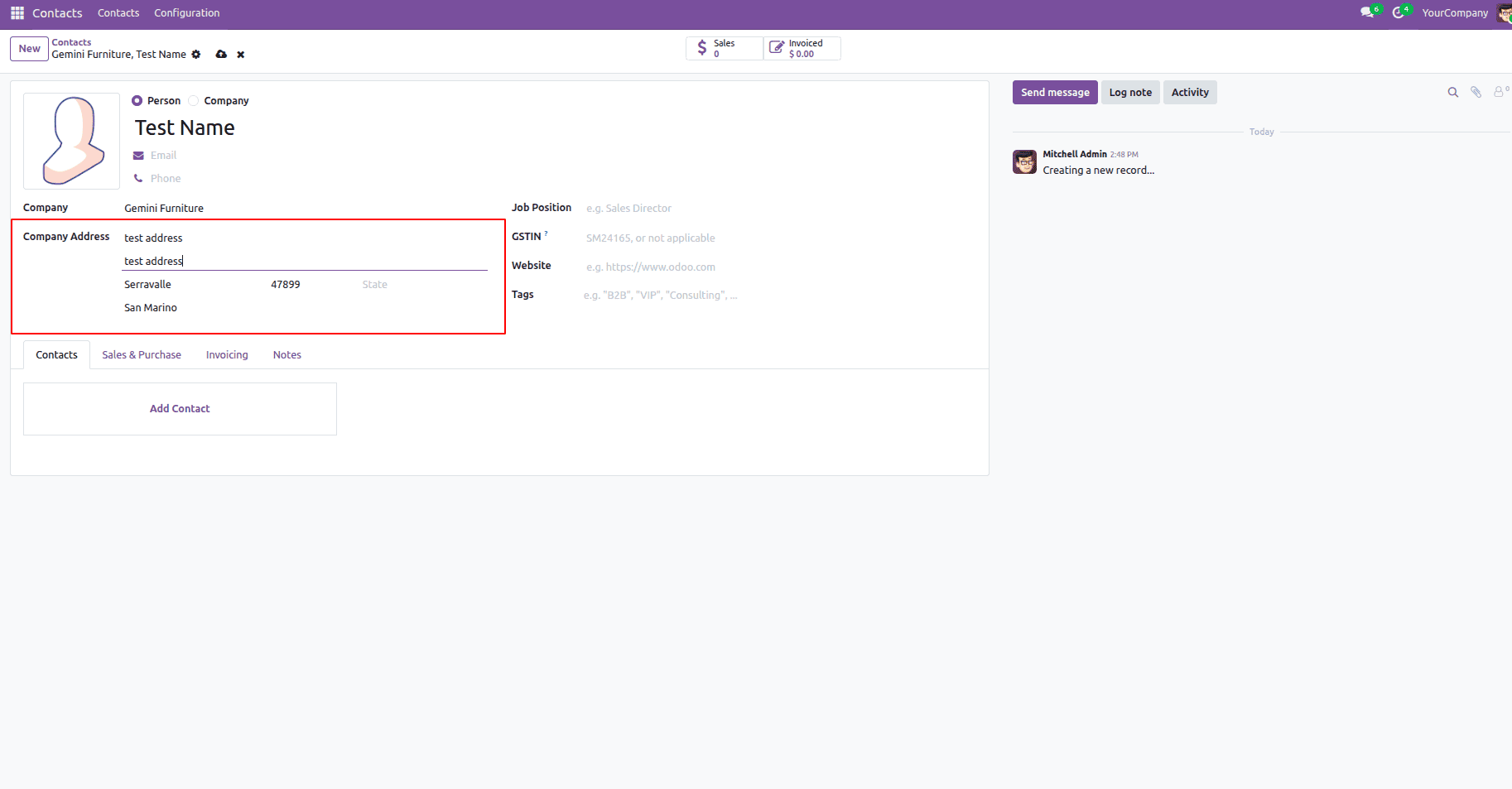 How to Prevent Parent Companies from Overwriting Contact Addresses in Odoo 19-cybrosys