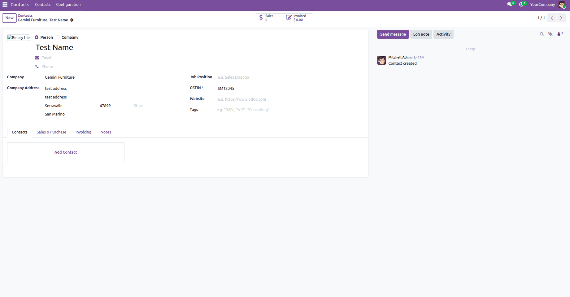 How to Prevent Parent Companies from Overwriting Contact Addresses in Odoo 19-cybrosys