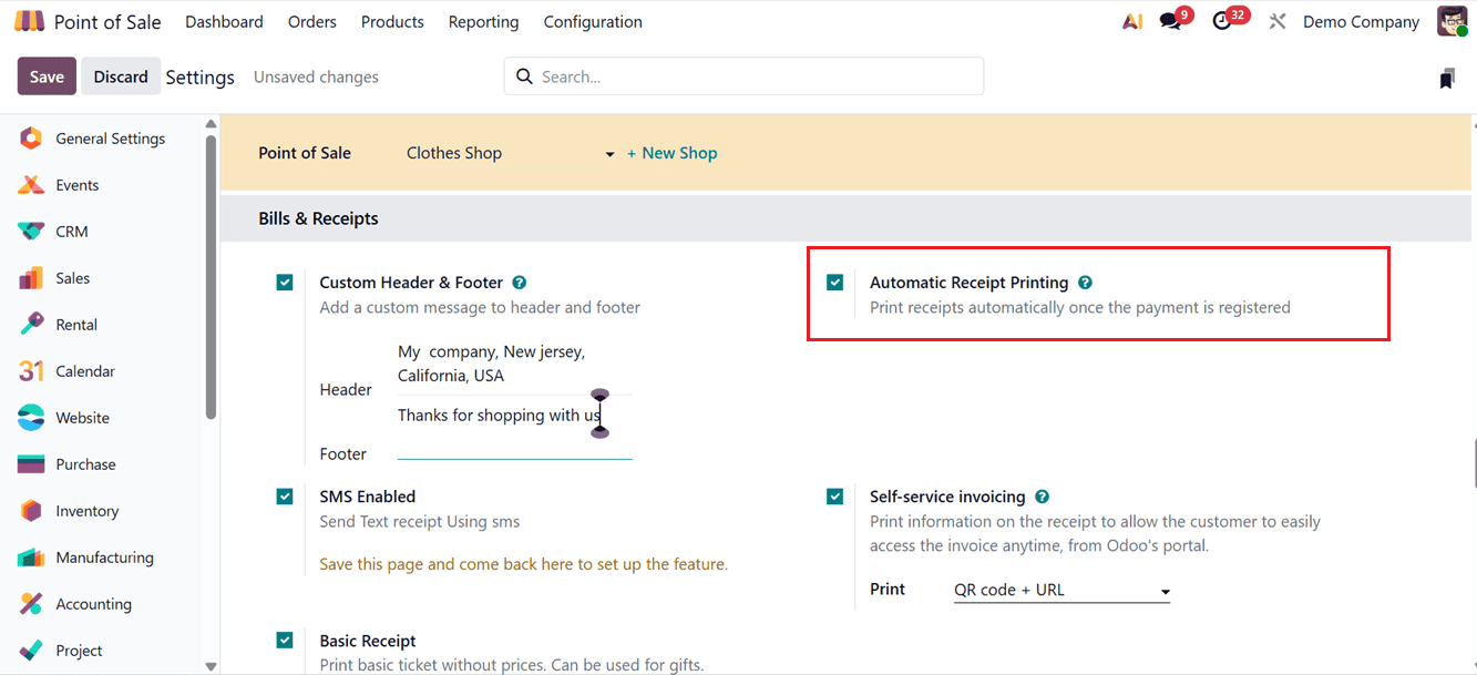 How to Print and Manage POS Receipts & Bills in Odoo 19-cybrosys