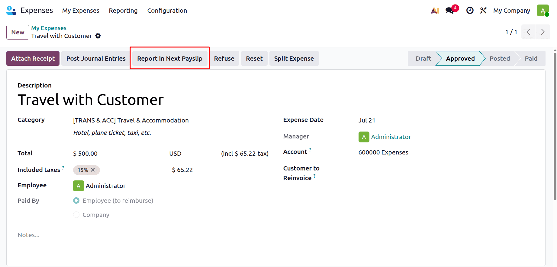 How to Process Employee Expense Reimbursements in Odoo 19-cybrosys