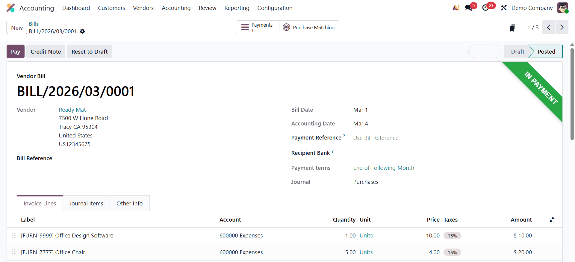 How to Process Vendor Check Payments in Odoo 19 Accounting-cybrosys